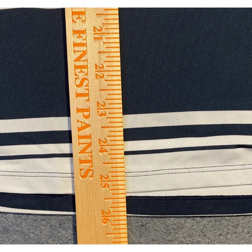 PUMA large Cloudspun SLEEVELESS Valley Womens Shirt Blue White Striped Golf - Picture 8 of 8